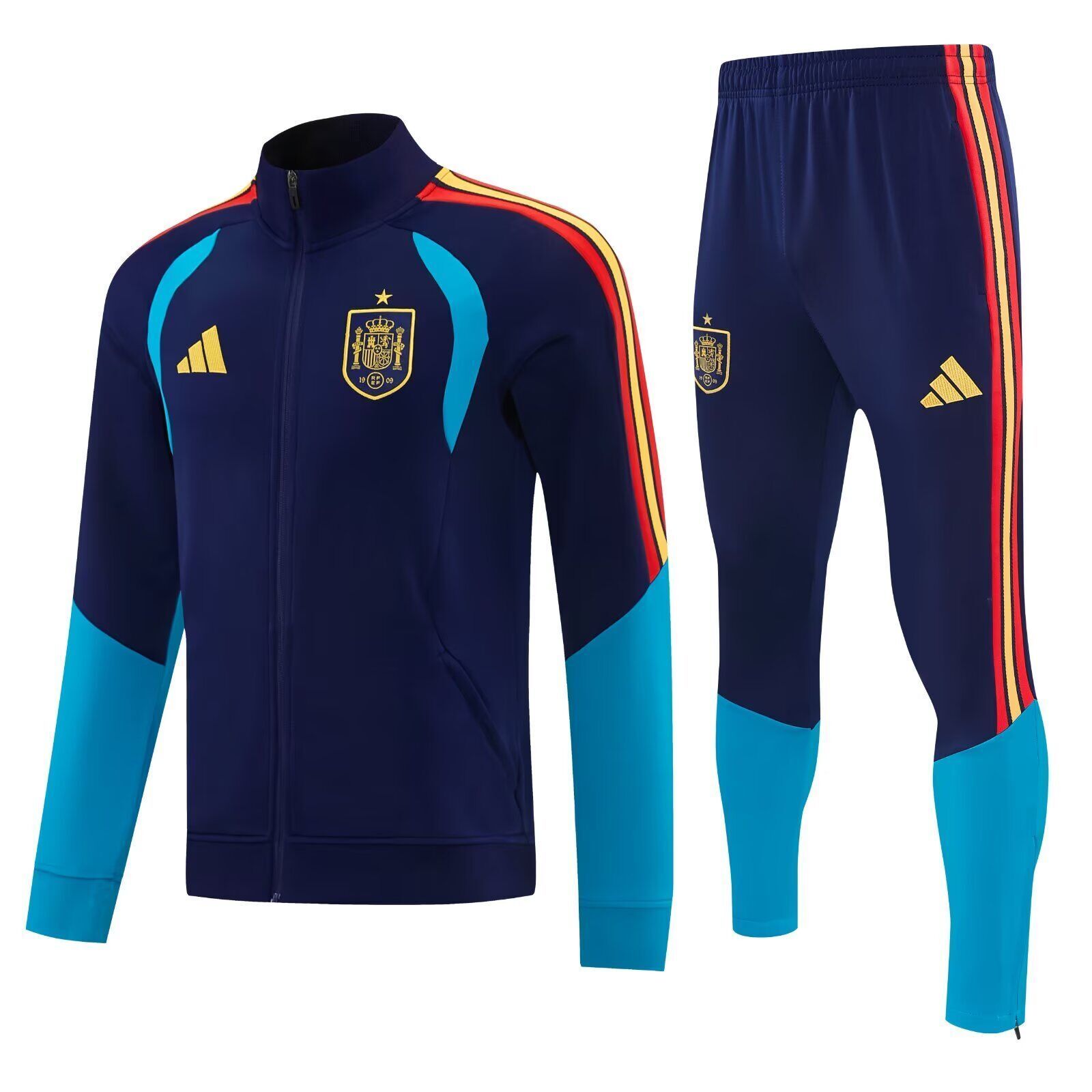 AAA Quality Spain 26/27 Tracksuit - Dark Blue/Blue